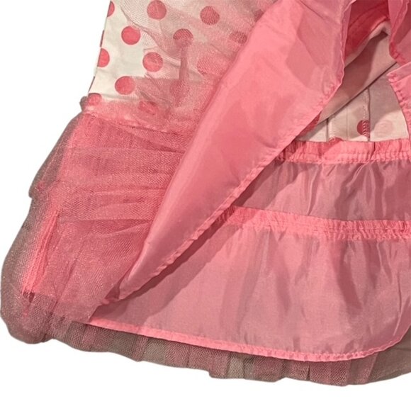 DISNEY Minnie Mouse Pink Polka Dot Dress Size 24M NWT - Picture 7 of 14